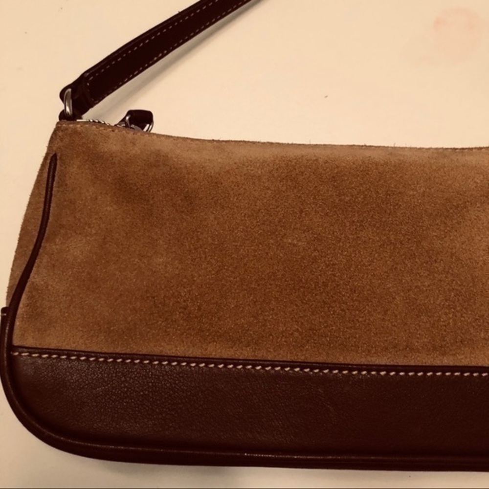 Coach Demi mini bag tan suede brown leather - Picture 9 of 12